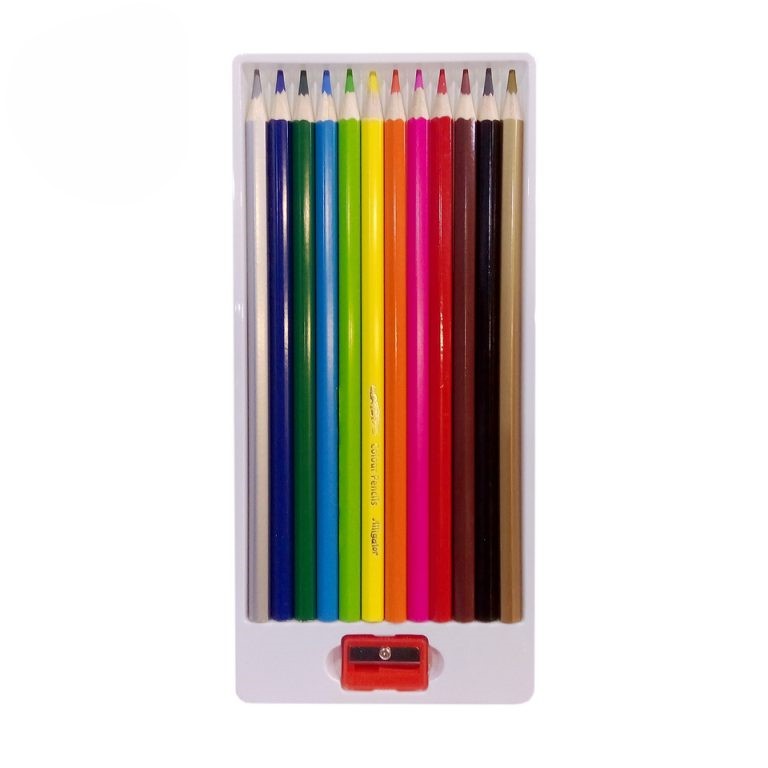 مداد رنگی 12 رنگ برند سوسمار