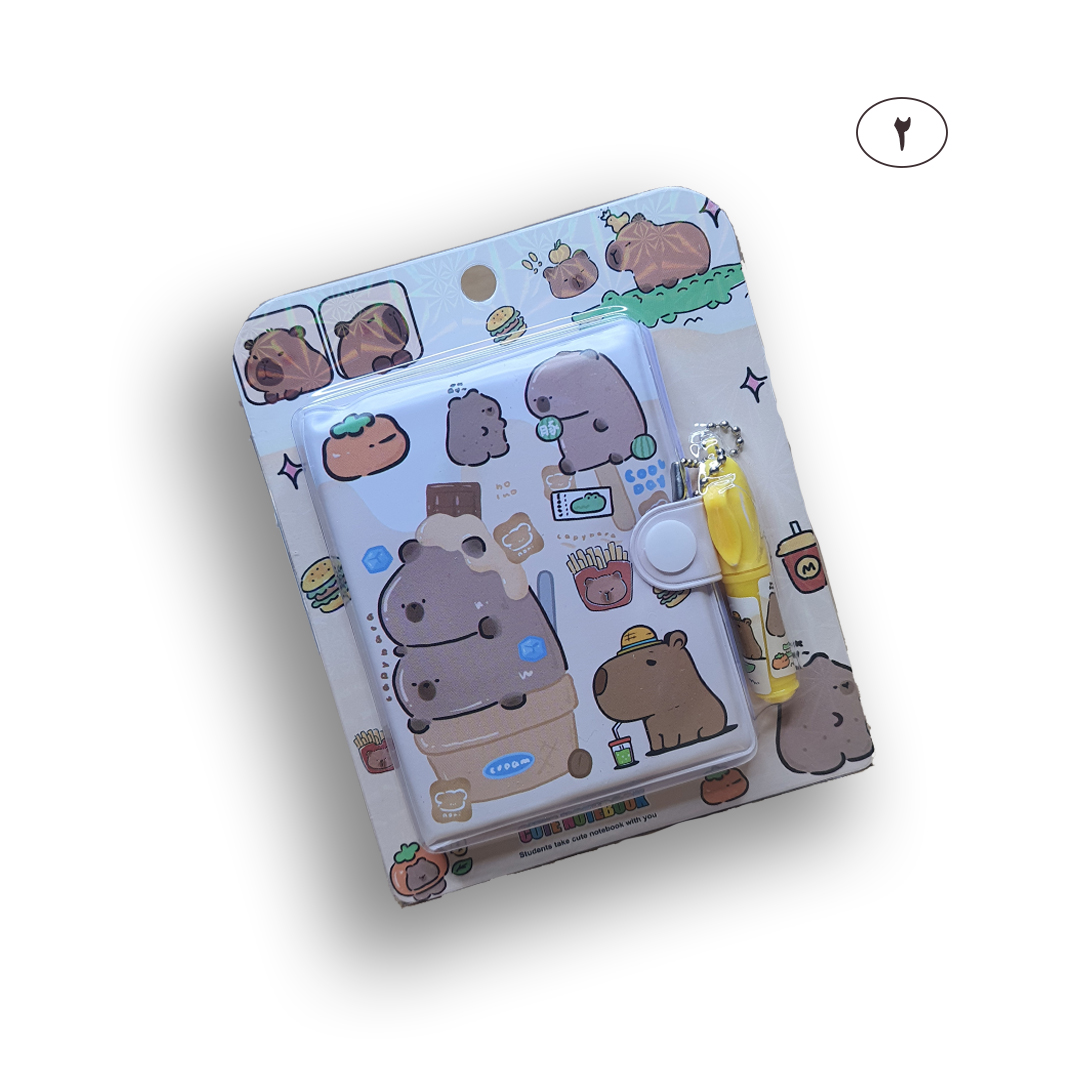 ست دفترچه و خودکار مینی